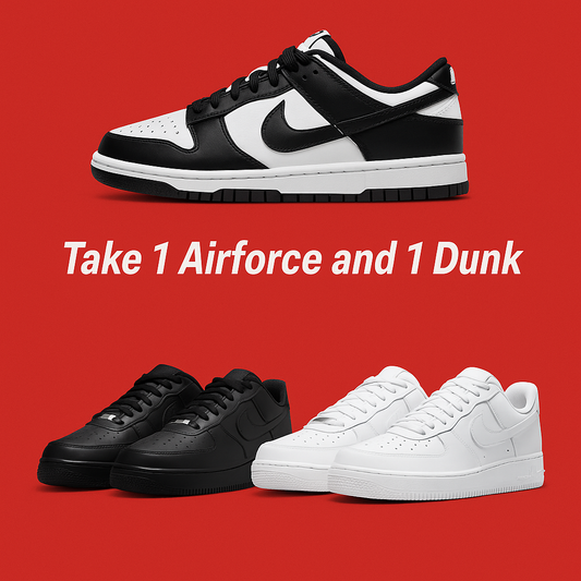 Nike Airforce 1 & Nike Dunk Low