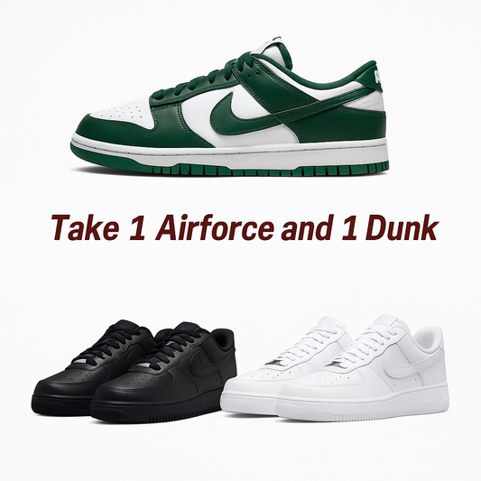 Nike Air Force 1 & Nike Dunk Low Green