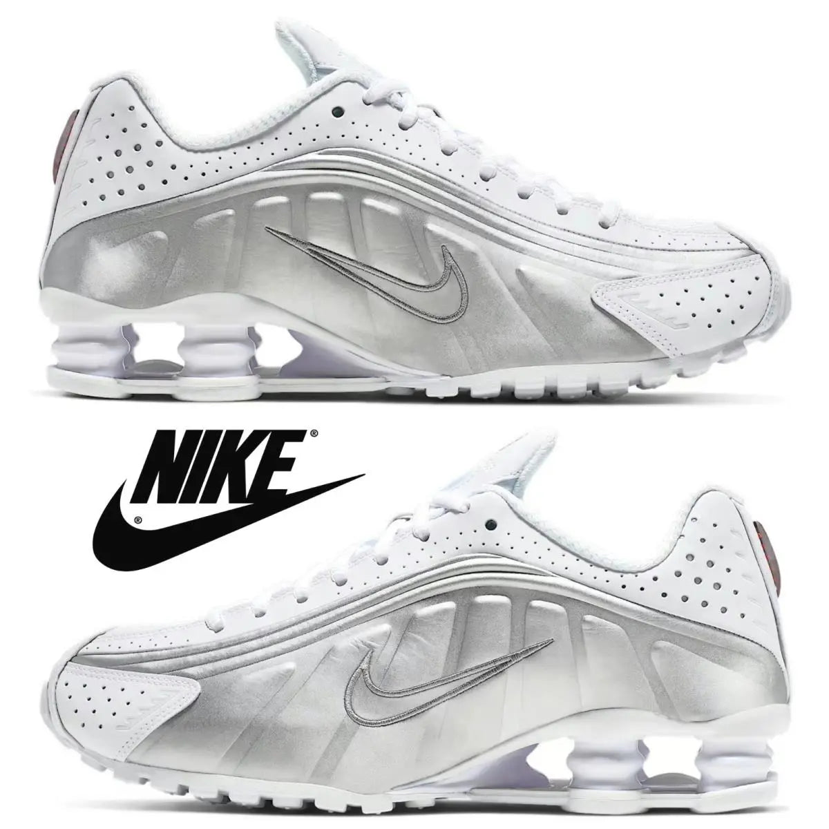 Nike Shox R4 Metallic Silver